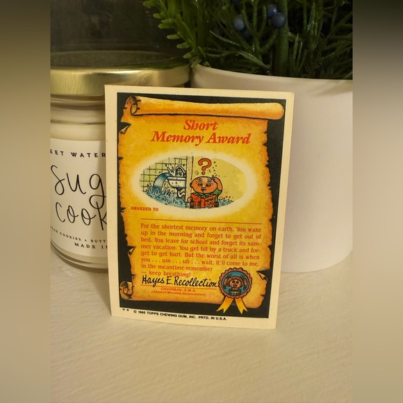 Garbage Pail Kids Cheeky Charles Trading Card - Pink and Yellow - Picture 2 of 2